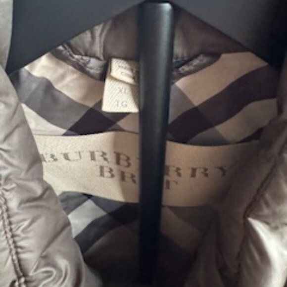 BURBERRY BRIT DALESBURY Olive Quilted Down Puffer Jacket size XL - Picture 3 of 7